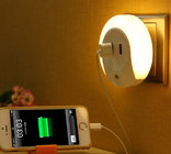 Mutifuction USB Socket and LED light  night sleep bedside lamp LX128
