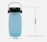 Outdoor camping solar rechargeable emergency lamp silicon water cup LED light  YJ104