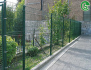 RAL6005 welded 50*200mm mesh nylofor 3D panel fences/PVC coated Bending welded mesh fence