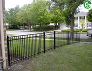 6ft high 8ft wide decorative galvanized steel picket fencing for residential