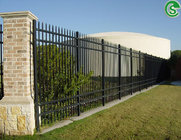 8ft welded steel tube residential ornamental fencing for border