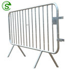 powder coated yellow temporary security fence panels steel pedestrian barricade for USA