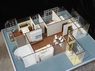 3d Interior Layout Model With Furniture , House Interior Model Making