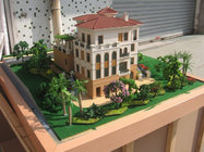 3D building model , ho scale model making with wood base stand