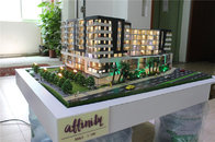 Miniature scale model with light and model trees , 3d architectural model