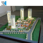 Residential architectural 3d scale model with led warm lighting, 1/100 scale house model