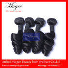 virgin human hair malaysian type beautiful wavy hair,loose wave hair weaving with soft and clean