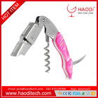 Jade Resin Handle All-in-one Corkscrew Bottle Opener and Foil Cutter Red Color