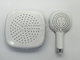 ABS plastic material square chrome plating shower head overhead shower top shower rain shower set supplier