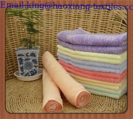 China promotional eco-friendly organic bamboo fibre square towel face towel hand towel supplier