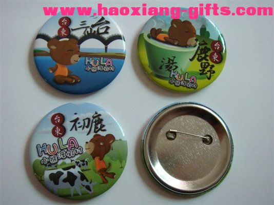 Hot sale tin badge/button badge/pin badge for promotion