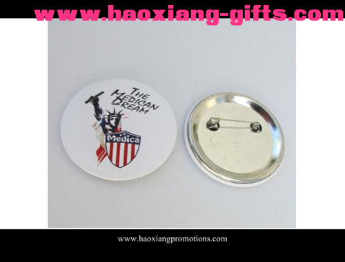 Promotional Personalized metal custom cheap tin button badge