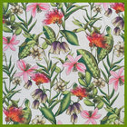 Colorful flower design printed tablecloth made of 100% polyester table decration cloth