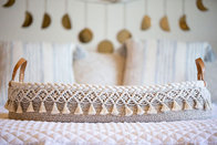 Beautiful design baby changing basket,luxury cotton rope basket large woven baby moses basket