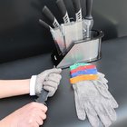 Stainless steel wire mesh hand gloves for for food processing applications a high degree of flexibility