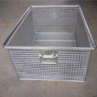 Customize Small Silver Stainless Steel Wire Metal Traditional Chips Fries Serving Basket