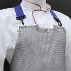 Butcher Protective Apron Made From Stainless Steel Wire 55 x 85 cm With Adjustable Textile Strap Sell By Factory Direct
