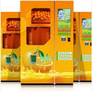 Orange juice vending machine invending machines