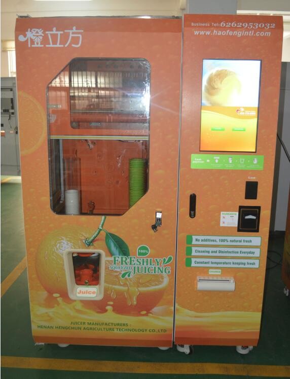 Auto Fresh Orange Juice Vending Machine