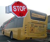 Led Flashing Traffic Sign for Arab school bus With Reflective Sheet Built-in Buzzer