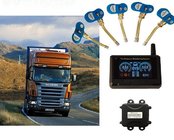 Strap on bundling belt sensor 24 Wheels with 2.8" LCD Display Trailer TPMS Tire Pressure Monitoring System with GPS