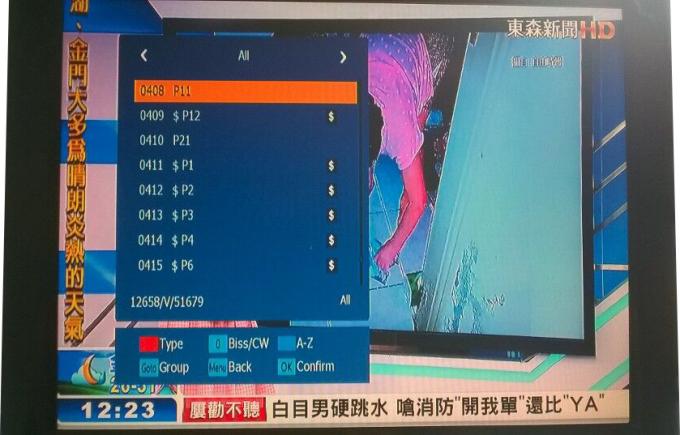 H.264 DVB Combo Receiver Digital TV Decoder Box / DVB S2 Satellite Receiver