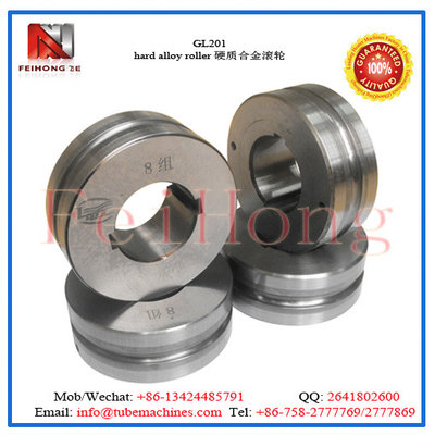 China hard alloy roll|tungsten carbide roll|heating pipe reducing machine accessory supplier