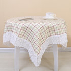 Table Cloth With Lace(check design)