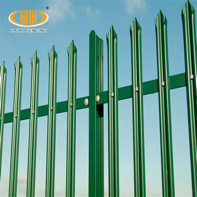 China China Hottest Sale D and W type Wholesale Colorful or galvanized Steel Palisade Fence / fencing supplier