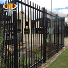 1.8x2.4m high quality black powder coated steel fence/Aluminum Tubular fence