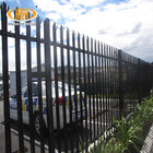 hot sale high quality euro fence, polyester powder coated and hot dip galvanized steel palisade fence