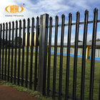 w type green pvc coated palisade fencing manufacturer/ Powder coating palisade fence with W pale