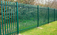 1.8m Palisade Fencing with W Section Triple Pointed Pale/ galvanized w pale