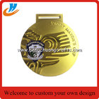 Custom die cast  medals with gold silver copper plated medals