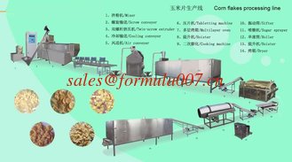 China Breakfast Cereal corn flakes process line agricultural food machinery supplier