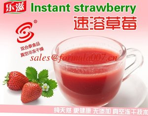 China natural freeze dried fruits instant strawberry fruit powders supplier