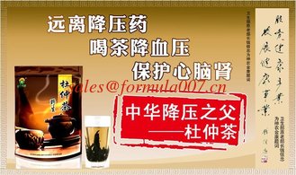 China natural herbal eucommia antihypertensive hepatinica tea supplier