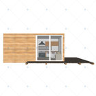 Residential - (Heya-1X05) Quick Assembly Ready Made Stable 2 Bedroom Prefabricated Case House shipping container steel