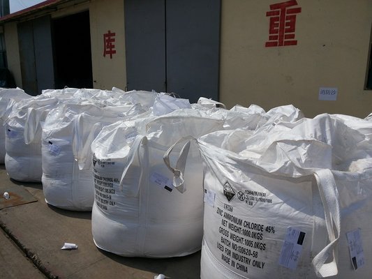 China Zinc Ammonium Chloride,Industry Grade 45/55%; 55/45%; 75/25% Zinc Ammonium Chloride Shandong Factory supplier