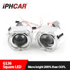 IPHCAR Hot sale LED Angel Eyes Headlight Square Hid Bi-xenon Projector Lens