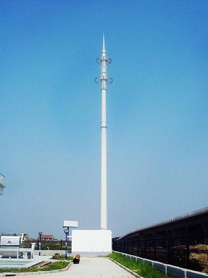 Customized sleeved polygon cell phone monopole steel tower, steel pole, tubular steel tower