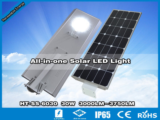 China Lamparas Solares todo-en-uon de LED 30W | HITECHLED  HT-SS-6030 supplier