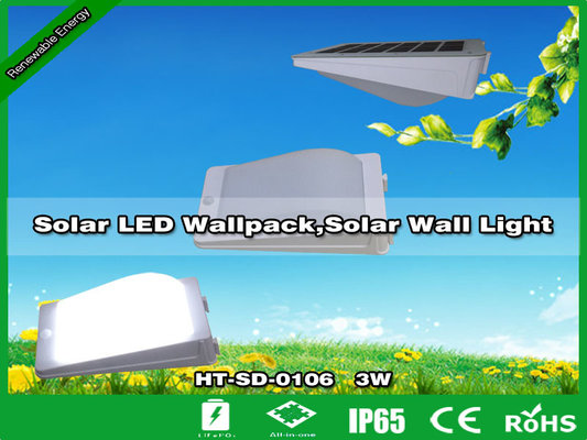 China 3W Motion sensor Smart Solar LED Wall Light,solar wallpack  LED light supplier