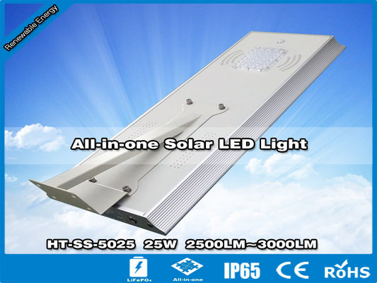 China Hitechled 25W Smart All in one Solar LED Street Light,Integrated Solar LED Garden Light supplier