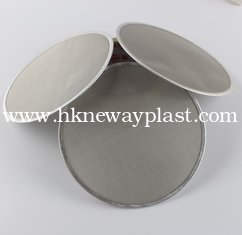 China Mesh filter SUS316 5 layers Steel Sintered Round nets with Aluminum or Copper boarder sale supplier