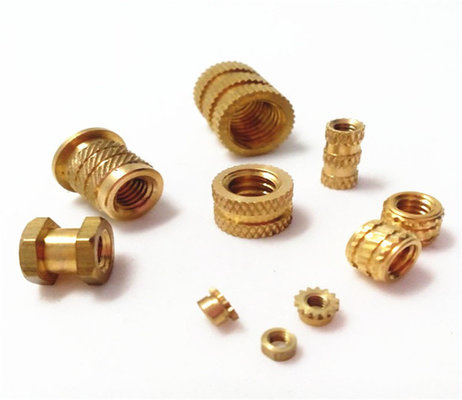 China insertion knurled round nuts thru threaded inserts brass insert nut supplier
