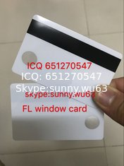 China New plastic card ID window magnetic card supplier