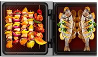 Electric Grill with Changable Plate/Cool handle