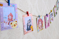 Cheap 9 pcs/lot 6 Inch DIY Wall Hanging Cute Animal Paper Photo Frame For Pictures