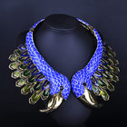 vintage women New arrival jewelry statement necklace,fashion flower bird necklace